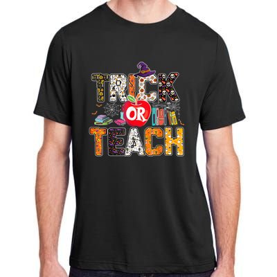 Trick Or Teach Funny Teacher Halloween Costume Wo  Adult ChromaSoft Performance T-Shirt