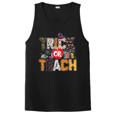 Trick Or Teach Funny Teacher Halloween Costume Wo  PosiCharge Competitor Tank