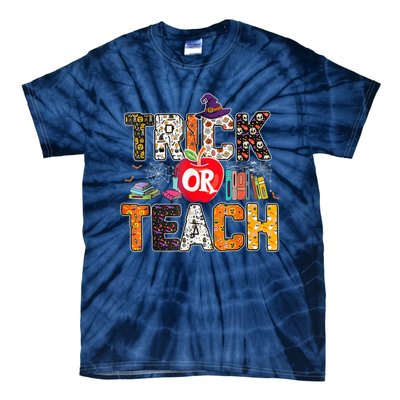 Trick Or Teach Funny Teacher Halloween Costume Wo  Tie-Dye T-Shirt