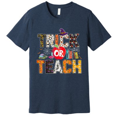 Trick Or Teach Funny Teacher Halloween Costume Wo  Premium T-Shirt