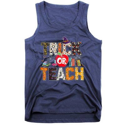 Trick Or Teach Funny Teacher Halloween Costume Wo  Tank Top