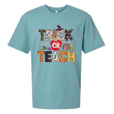 Trick Or Teach Funny Teacher Halloween Costume Wo  Sueded Cloud Jersey T-Shirt