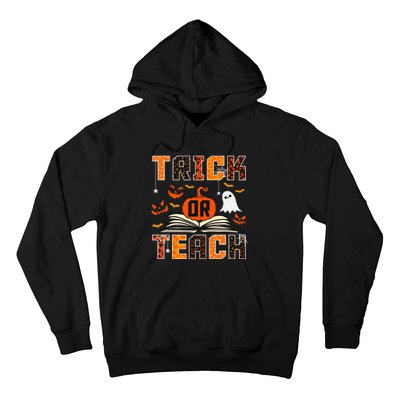 Trick Or Teach Retro Halloween Teacher Costume Hoodie