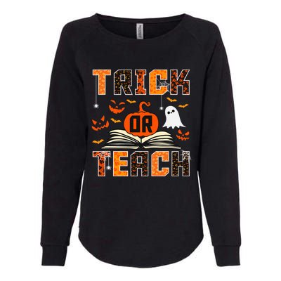 Trick Or Teach Retro Halloween Teacher Costume Womens California Wash Sweatshirt