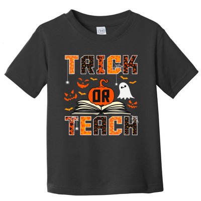 Trick Or Teach Retro Halloween Teacher Costume Toddler T-Shirt