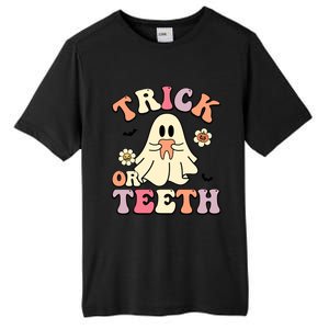 Trick Or Teeth Funny Dental Halloween Dentist Costume Great Gift Tall Fusion ChromaSoft Performance T-Shirt