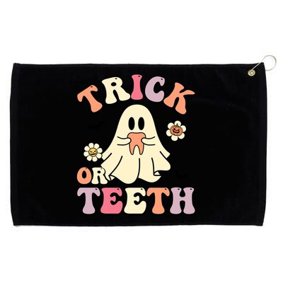 Trick Or Teeth Funny Dental Halloween Dentist Costume Great Gift Grommeted Golf Towel