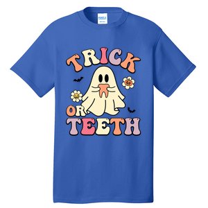 Trick Or Teeth Funny Dental Halloween Dentist Costume Great Gift Tall T-Shirt