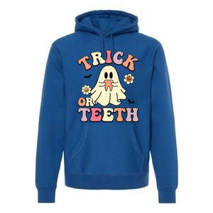 Trick Or Teeth Funny Dental Halloween Dentist Costume Great Gift Premium Hoodie