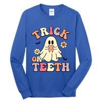 Trick Or Teeth Funny Dental Halloween Dentist Costume Great Gift Tall Long Sleeve T-Shirt