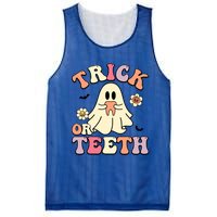 Trick Or Teeth Funny Dental Halloween Dentist Costume Great Gift Mesh Reversible Basketball Jersey Tank