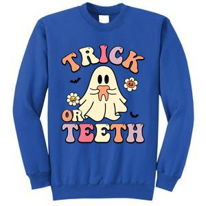 Trick Or Teeth Funny Dental Halloween Dentist Costume Great Gift Tall Sweatshirt