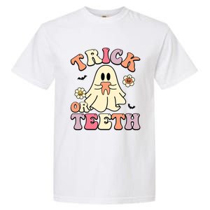 Trick Or Teeth Funny Dental Halloween Dentist Costume Great Gift Garment-Dyed Heavyweight T-Shirt