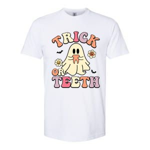 Trick Or Teeth Funny Dental Halloween Dentist Costume Great Gift Softstyle CVC T-Shirt