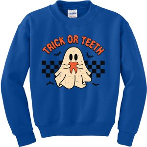 Trick Or Teeth Funny Dental Halloween Dentist Costume Great Gift Kids Sweatshirt