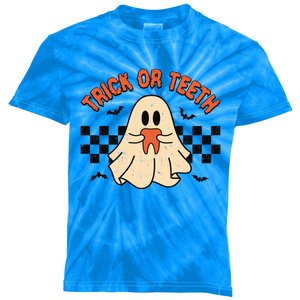 Trick Or Teeth Funny Dental Halloween Dentist Costume Great Gift Kids Tie-Dye T-Shirt