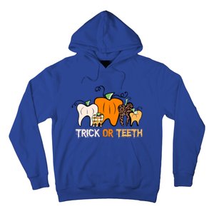 Trick Or Teeth Funny Dental Halloween Treat Dentist Meaningful Gift Hoodie