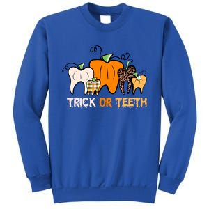 Trick Or Teeth Funny Dental Halloween Treat Dentist Meaningful Gift Sweatshirt