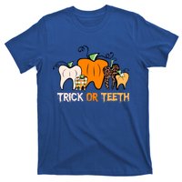 Trick Or Teeth Funny Dental Halloween Treat Dentist Meaningful Gift T-Shirt