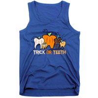 Trick Or Teeth Funny Dental Halloween Treat Dentist Meaningful Gift Tank Top