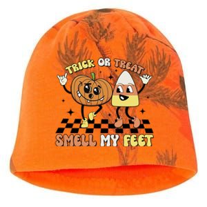 Trick Or Treat Smell My Feet Pumpkin Halloween Gift Kati - Camo Knit Beanie