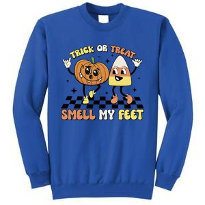 Trick Or Treat Smell My Feet Pumpkin Halloween Gift Tall Sweatshirt