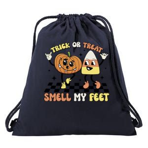 Trick Or Treat Smell My Feet Pumpkin Halloween Gift Drawstring Bag