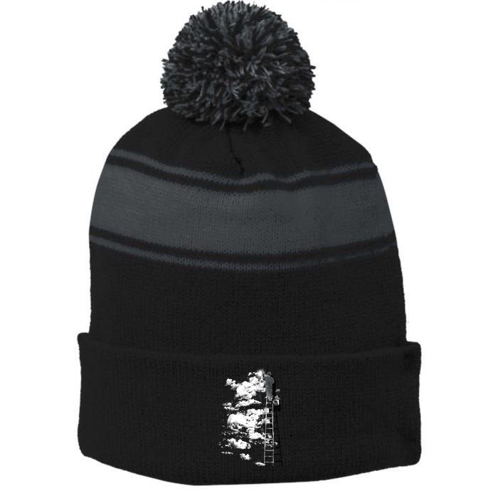 The Optimist Stripe Pom Pom Beanie
