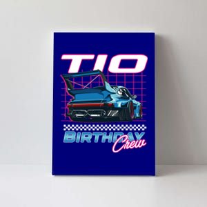 Tio Of The Birthday Racing Vibe Matching Family Gift Canvas