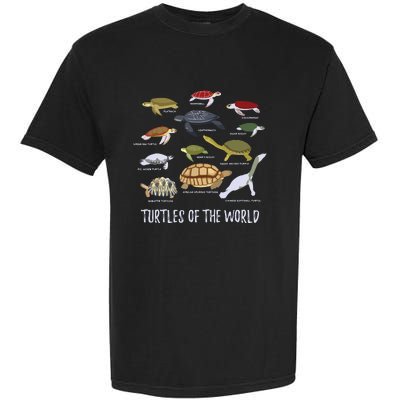 Types Of Turtle Tortoise Apparel Sea Turtle Lovers Garment-Dyed Heavyweight T-Shirt