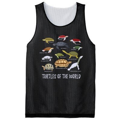 Types Of Turtle Tortoise Apparel Sea Turtle Lovers Mesh Reversible Basketball Jersey Tank