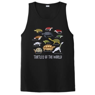 Types Of Turtle Tortoise Apparel Sea Turtle Lovers PosiCharge Competitor Tank