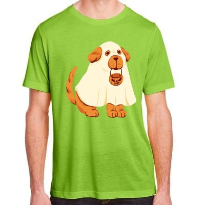 Trick Or Treat Dog Cute Halloween Adult ChromaSoft Performance T-Shirt