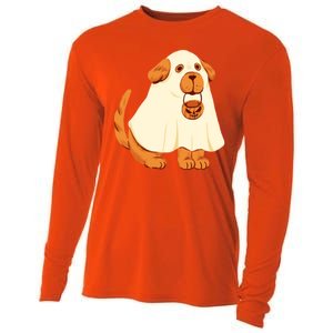 Trick Or Treat Dog Cute Halloween Cooling Performance Long Sleeve Crew