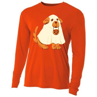 Trick Or Treat Dog Cute Halloween Cooling Performance Long Sleeve Crew