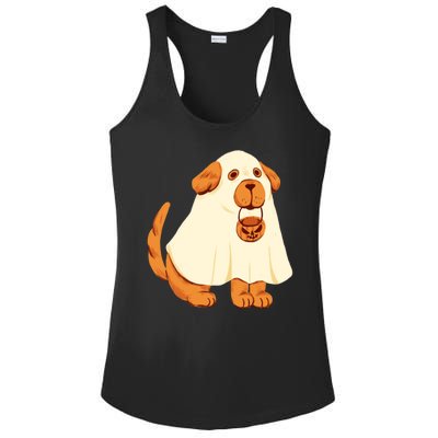 Trick Or Treat Dog Cute Halloween Ladies PosiCharge Competitor Racerback Tank