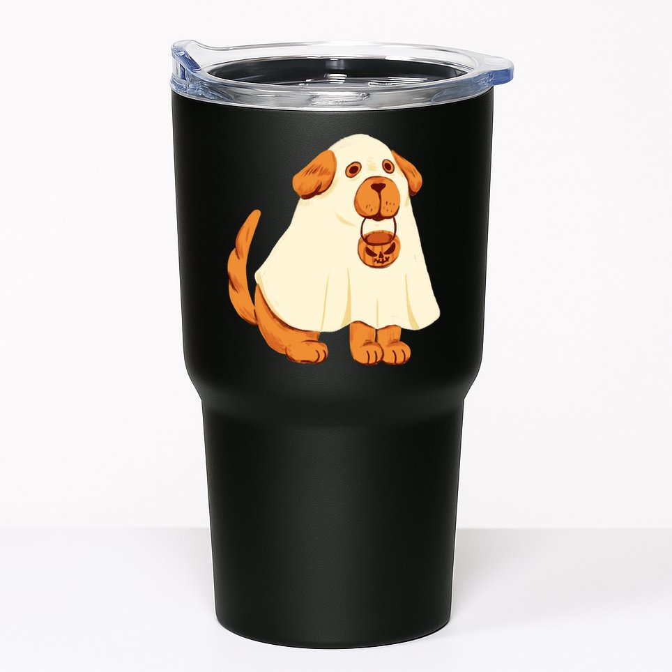 Trick Or Treat Dog Cute Halloween Tumbler