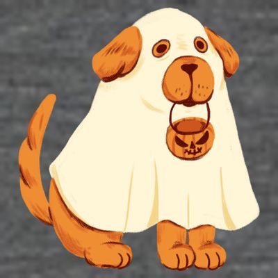 Trick Or Treat Dog Cute Halloween T-Shirt