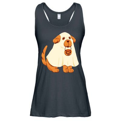 Trick Or Treat Dog Cute Halloween Ladies Essential Flowy Tank