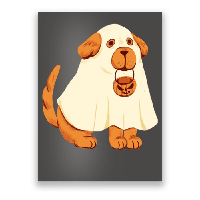 Trick Or Treat Dog Cute Halloween Poster