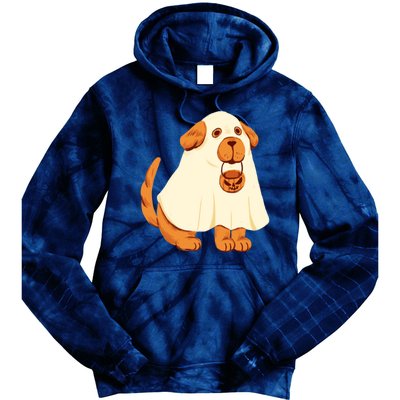 Trick Or Treat Dog Cute Halloween Tie Dye Hoodie