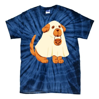 Trick Or Treat Dog Cute Halloween Tie-Dye T-Shirt