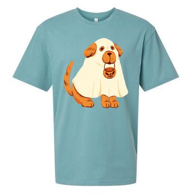 Trick Or Treat Dog Cute Halloween Sueded Cloud Jersey T-Shirt