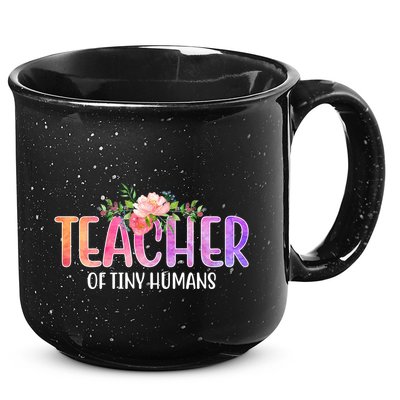 Teacher Of Tiny Humans Floral 15oz Campfire Ceramic Mug