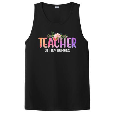 Teacher Of Tiny Humans Floral PosiCharge Competitor Tank