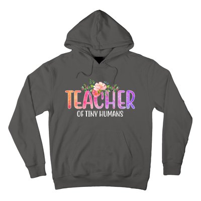 Teacher Of Tiny Humans Floral Hoodie