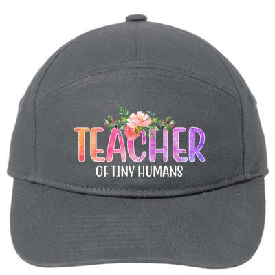 Teacher Of Tiny Humans Floral 7-Panel Snapback Hat