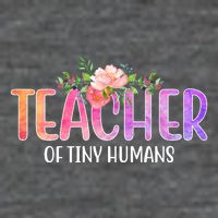 Teacher Of Tiny Humans Floral Flatbill Hat