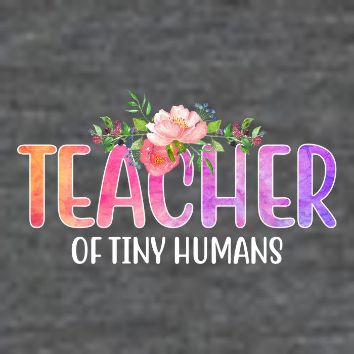 Teacher Of Tiny Humans Floral Flatbill Hat