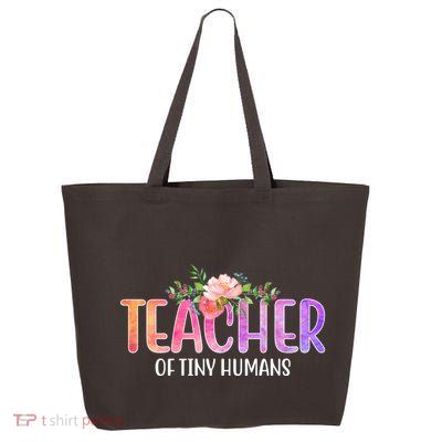 Teacher Of Tiny Humans Floral 25L Jumbo Tote